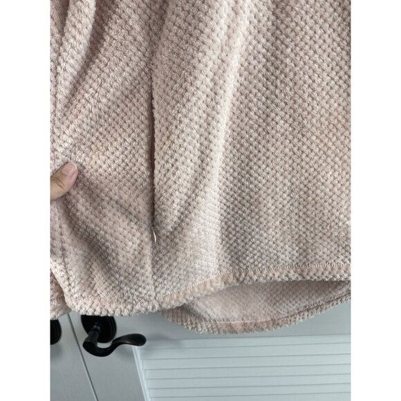 Magellan	Blush Pink Fleece Pullover With Front Zip Pockets Womens size M NWOT - Picture 3 of 11